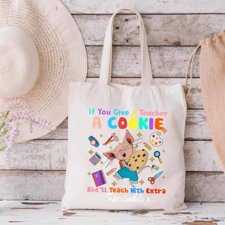 Mouse If You Give A Teacher A Student She Will Love You Canvas Tote Bag, gift for family, gift for coworker Mouse If You Give A Teacher A Student She Will Love You Canvas Tote Bag, gift for family, gift for coworker