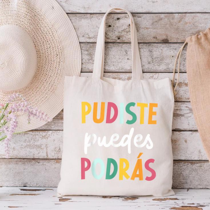 Multilingual Hispanic Heritage Spanish Teacher Maestra Canvas Tote Bag, gift for family, gift for coworker Multilingual Hispanic Heritage Spanish Teacher Maestra Canvas Tote Bag, gift for family, gift for coworker