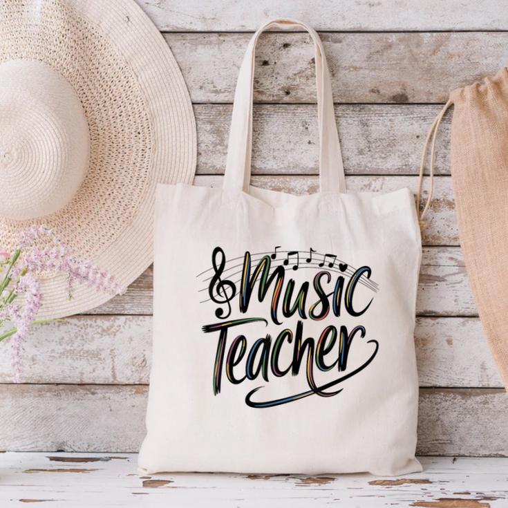 Music Teacher For Women Elementary First Day Of School Canvas Tote Bag, gift for family, gift for coworker Music Teacher For Women Elementary First Day Of School Canvas Tote Bag, gift for family, gift for coworker