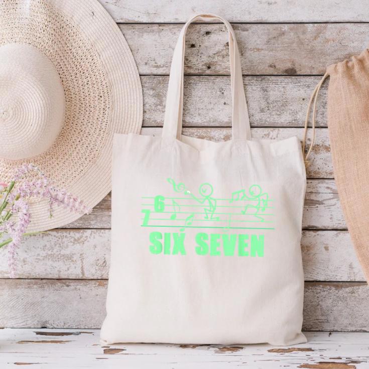 Musical 67 Music Meme Slang Six Seven Music Teacher Canvas Tote Bag, gift for family, gift for coworker