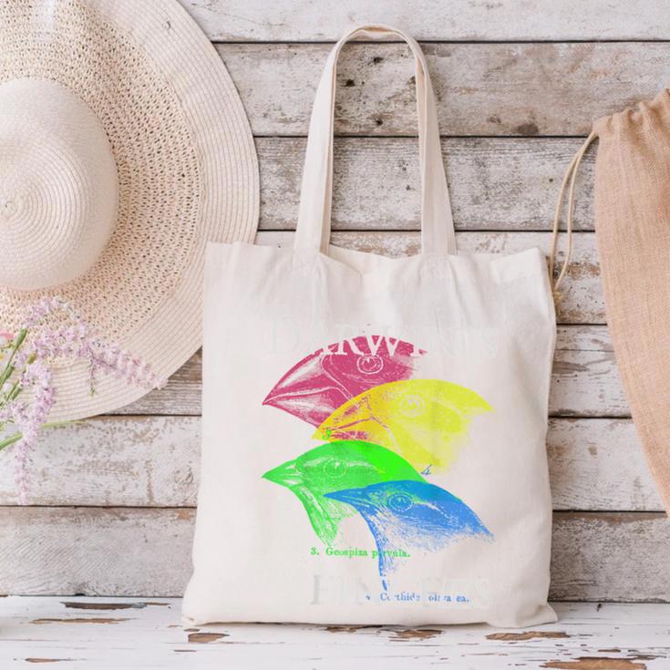 Nerdy Darwin's Finches Evolution Science Biology Teacher Canvas Tote Bag, Science Teacher Tote Bags, gift for family, gift for coworker Nerdy Darwin's Finches Evolution Science Biology Teacher Canvas Tote Bag, Science Teacher Tote Bags, gift for family, gift for coworker