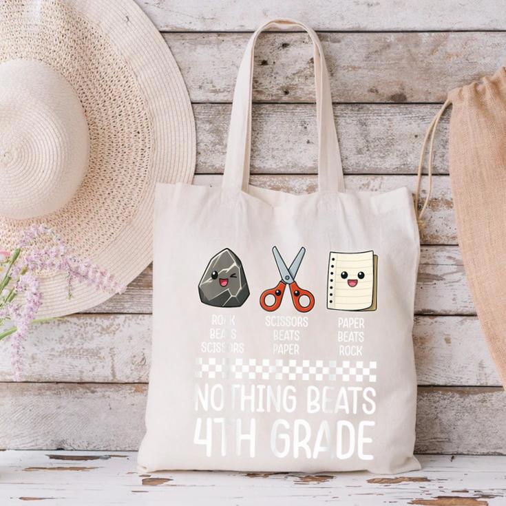 Nothing Beats 4th Grade Back To School Kids Teachers Canvas Tote Bag, gift for family, gift for coworker Nothing Beats 4th Grade Back To School Kids Teachers Canvas Tote Bag, gift for family, gift for coworker