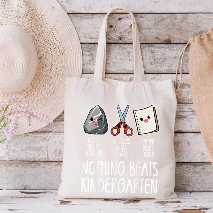 Nothing Beats Kindergarten Back To School Kid Teacher Canvas Tote Bag, gift for family, gift for coworker Nothing Beats Kindergarten Back To School Kid Teacher Canvas Tote Bag, gift for family, gift for coworker
