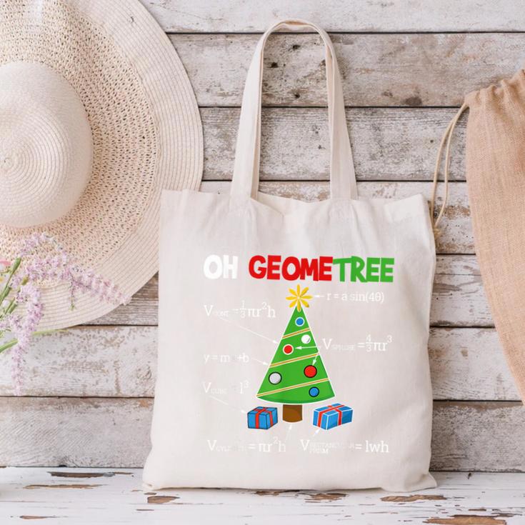 Oh Geometree Christmas Tree Geometry Math Teacher Canvas Tote Bag, gift for family, gift for coworker Oh Geometree Christmas Tree Geometry Math Teacher Canvas Tote Bag, gift for family, gift for coworker