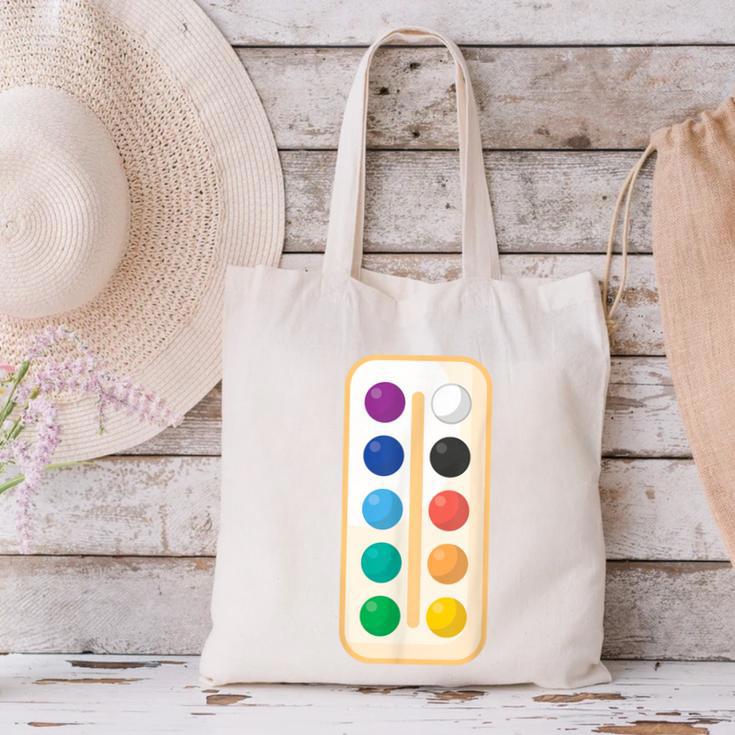 Paint Palette ArtSet Halloween Costume For Teachers Students For Men Women Kids Canvas Tote Bag, gift for family, gift for coworker Paint Palette ArtSet Halloween Costume For Teachers Students For Men Women Kids Canvas Tote Bag, gift for family, gift for coworker