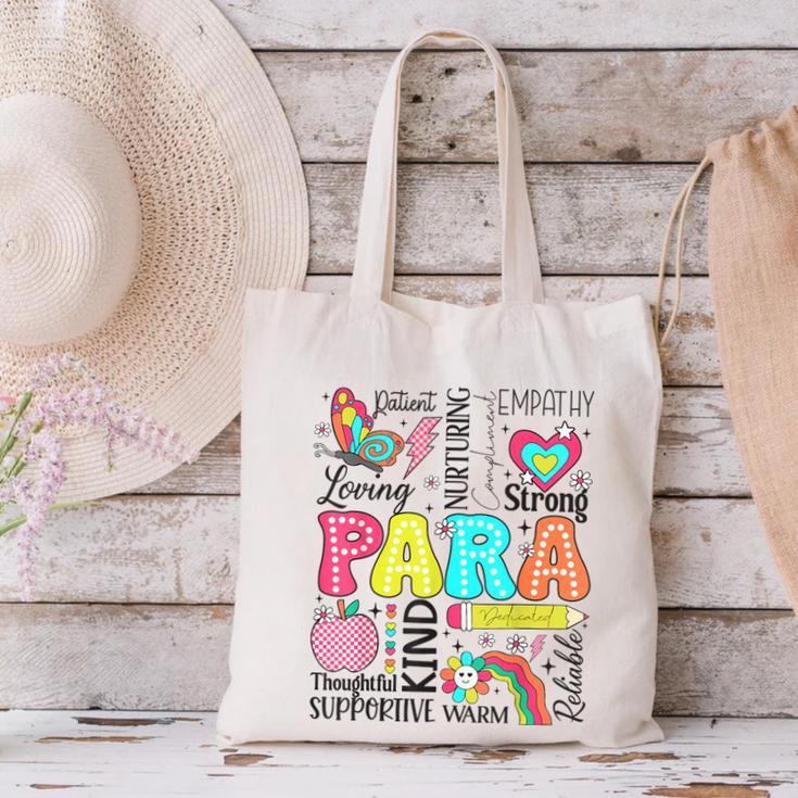 Para Paraprofessional Paraeducator Teacher Back To School Canvas Tote Bag, gift for family, gift for coworker