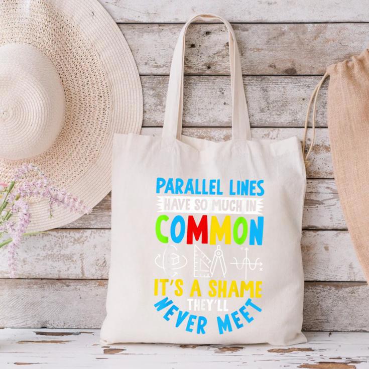 Parallel Lines Math Pun – Teacher Humor Canvas Tote Bag, gift for family, gift for coworker Parallel Lines Math Pun – Teacher Humor Canvas Tote Bag, gift for family, gift for coworker