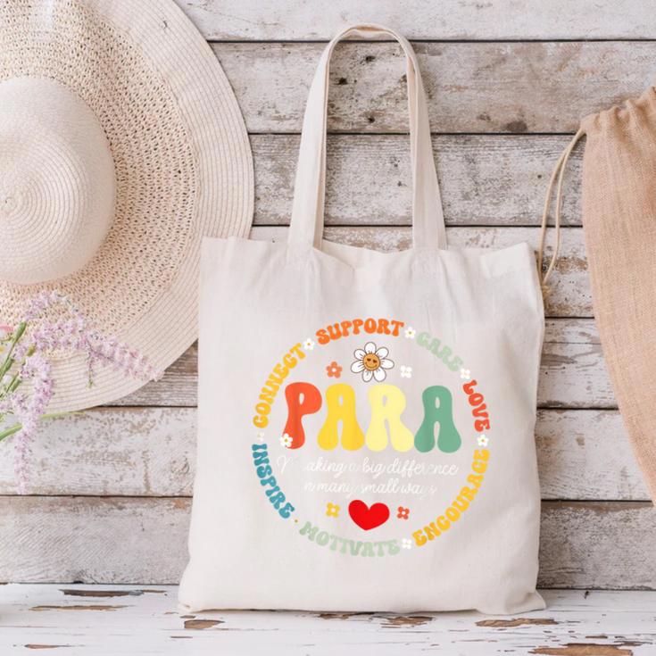 Paras Make It Possible Paraprofessional Teacher Assistant Canvas Tote Bag, gift for family, gift for coworker