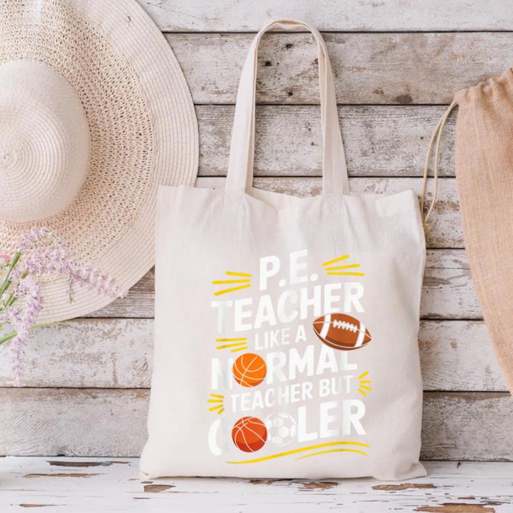 PE Coach PE Teacher Like Normal Teacher But Cooler Canvas Tote Bag, Pe Teacher Tote Bags, gift for family, gift for coworker PE Coach PE Teacher Like Normal Teacher But Cooler Canvas Tote Bag, Pe Teacher Tote Bags, gift for family, gift for coworker