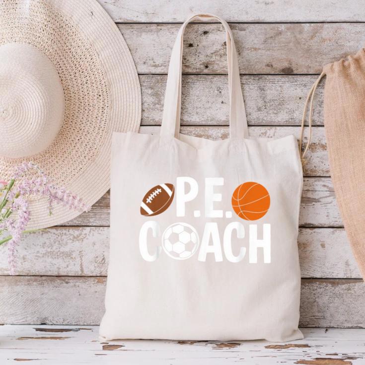 PE Gym Teacher Quotes School Class Instructor And Coach Canvas Tote Bag, Pe Teacher Tote Bags, gift for family, gift for coworker