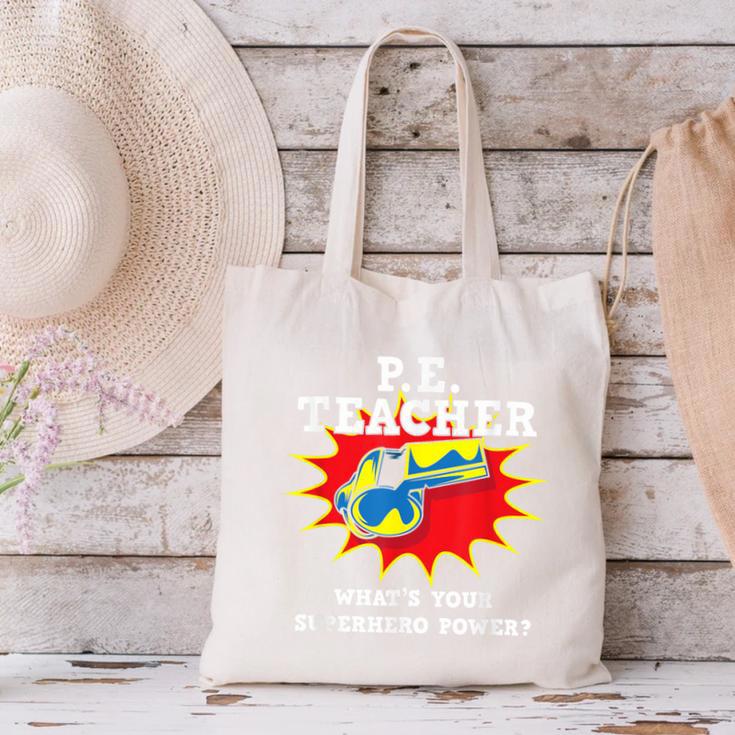 PE Physical Education Teacher Superhero Power School Canvas Tote Bag, Pe Teacher Tote Bags, gift for family, gift for coworker PE Physical Education Teacher Superhero Power School Canvas Tote Bag, Pe Teacher Tote Bags, gift for family, gift for coworker