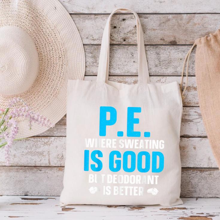 PE Teacher Art For Men Women Gym Teacher Appreciation Canvas Tote Bag, Pe Teacher Tote Bags, gift for family, gift for coworker