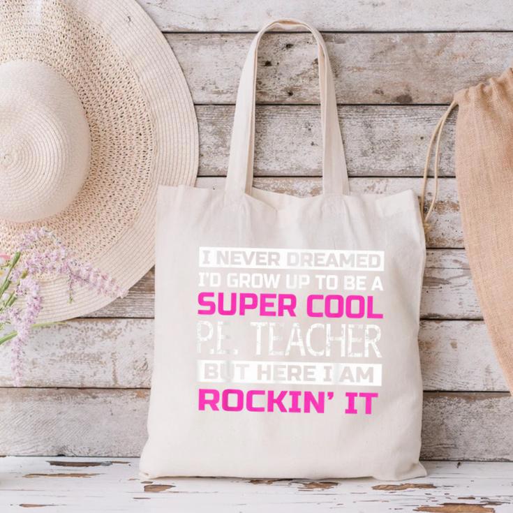 PE Teacher Shirt Physical Education Teacher Canvas Tote Bag, Pe Teacher Tote Bags, gift for family, gift for coworker