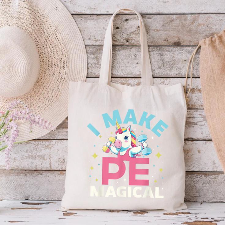 PE Teacher Unicorn I Make PE Magical Canvas Tote Bag, Pe Teacher Tote Bags, gift for family, gift for coworker PE Teacher Unicorn I Make PE Magical Canvas Tote Bag, Pe Teacher Tote Bags, gift for family, gift for coworker