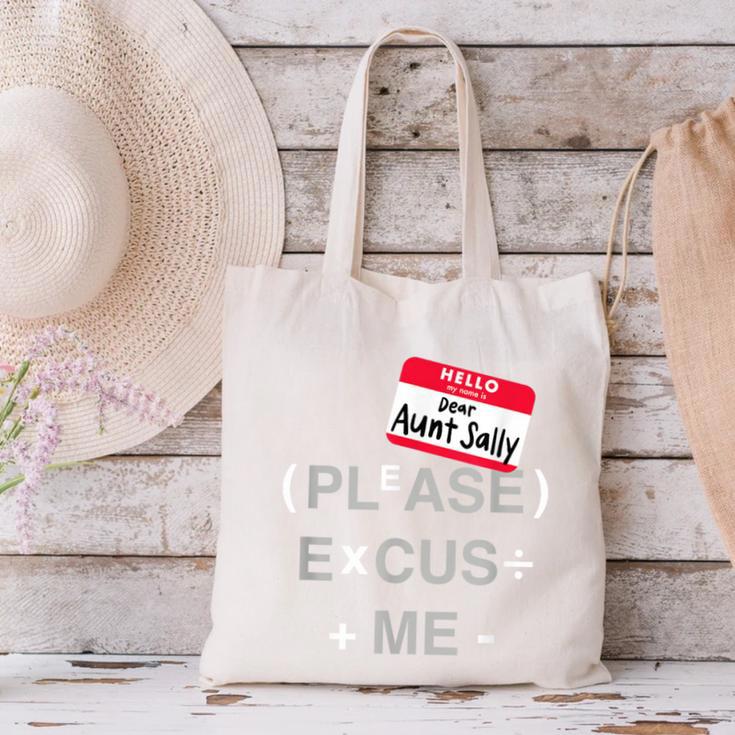PEMDAS Math Teacher Halloween Costume Canvas Tote Bag, gift for family, gift for coworker