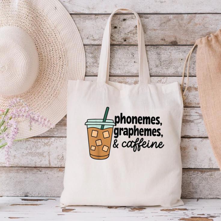 Phonemes Graphemes And Caffeine Coffee Teacher Appreciation Canvas Tote Bag, gift for family, gift for coworker Phonemes Graphemes And Caffeine Coffee Teacher Appreciation Canvas Tote Bag, gift for family, gift for coworker