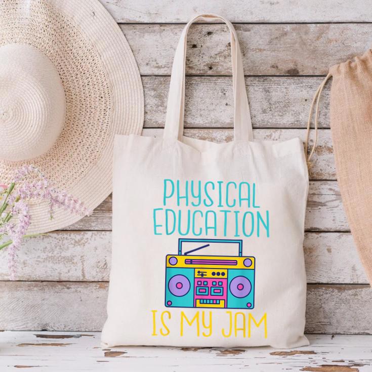 Physical Education Is My Jam PE Teacher Canvas Tote Bag, Pe Teacher Tote Bags, gift for family, gift for coworker Physical Education Is My Jam PE Teacher Canvas Tote Bag, Pe Teacher Tote Bags, gift for family, gift for coworker