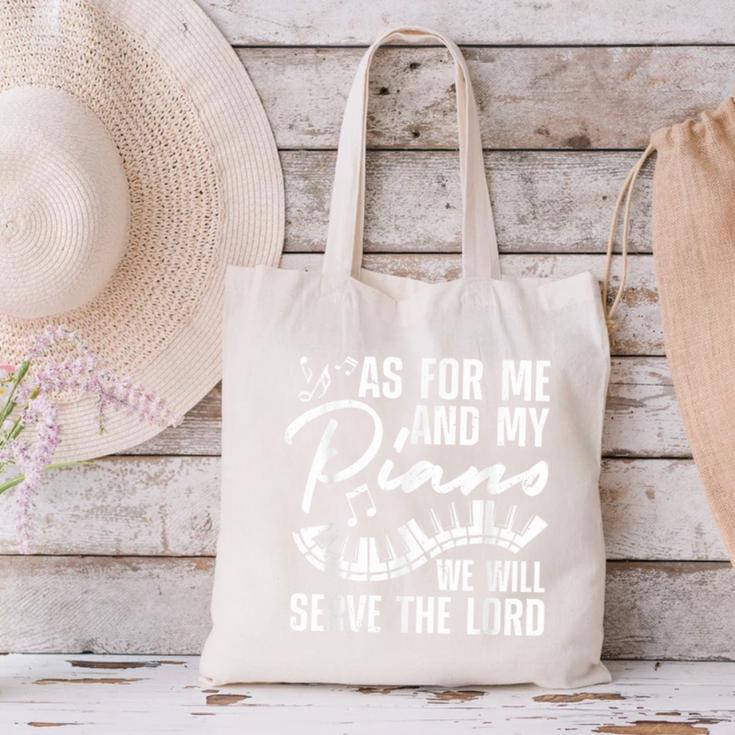 Piano Player Art For Men Women Pianist Piano Teacher Canvas Tote Bag, gift for family, gift for coworker