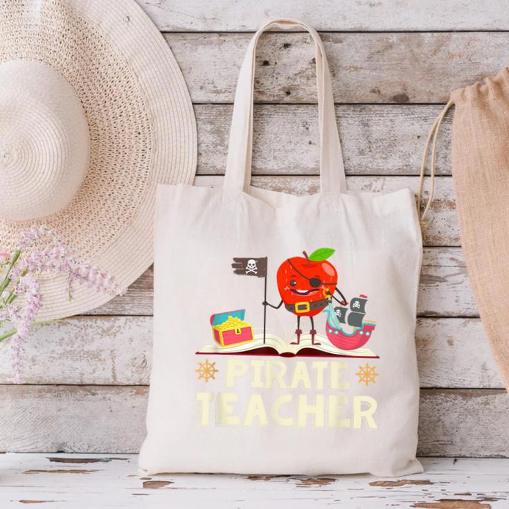 Pirate Teacher Men Women Kids Canvas Tote Bag, gift for family, gift for coworker