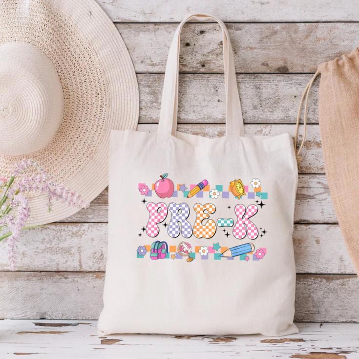 Pre-K Back To School Teachers Kids 1st Day Of School Canvas Tote Bag, gift for family, gift for coworker