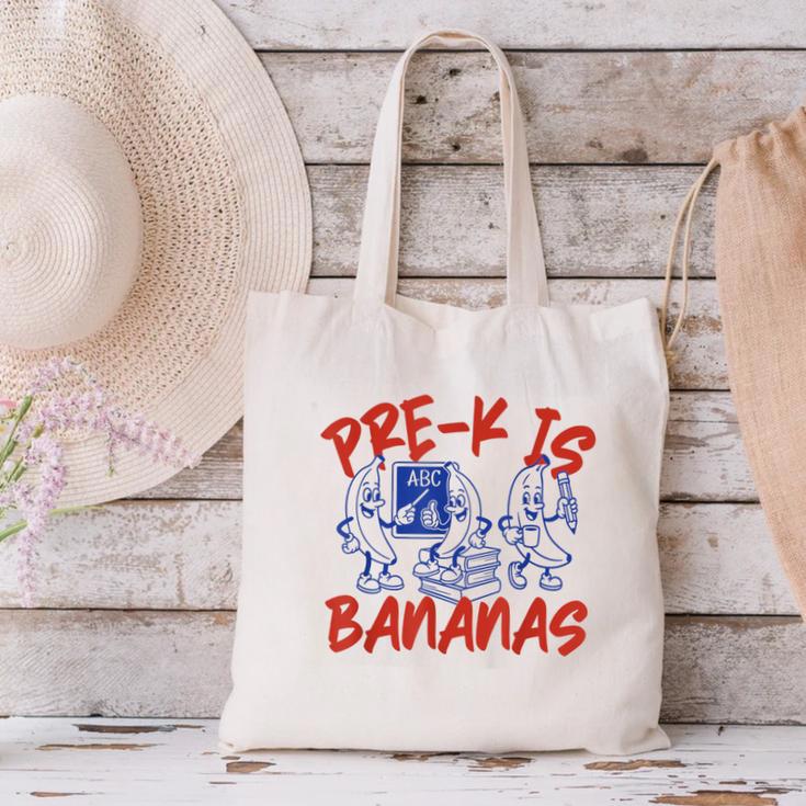 Pre-K Is Bananas Teacher Back To School Chaos Coordinator Canvas Tote Bag, gift for family, gift for coworker