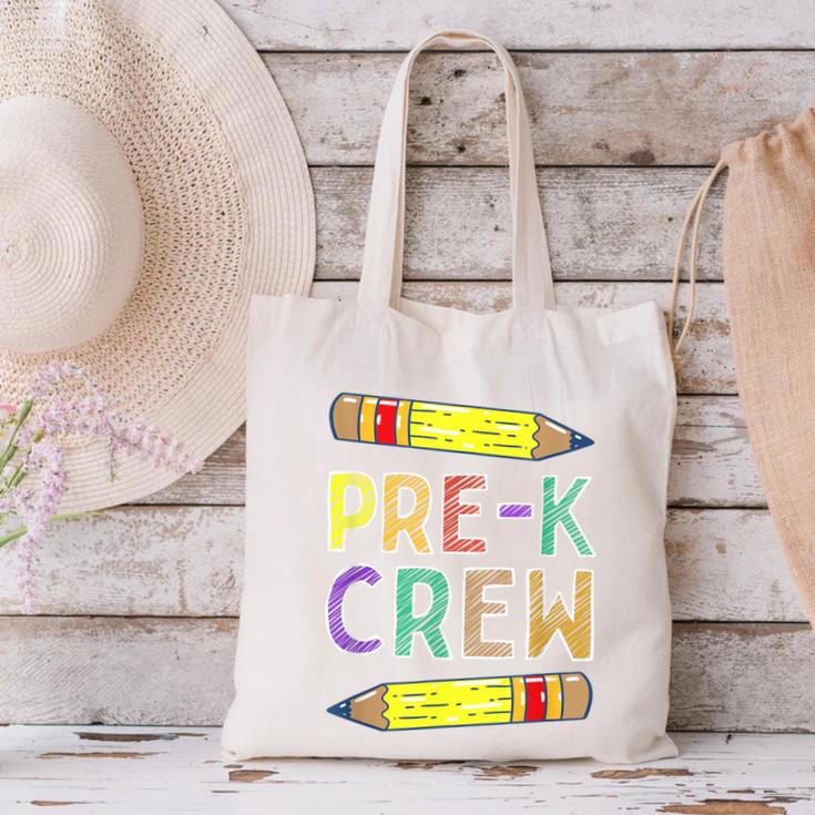 Pre-K Crew PreK Teachers Back To School Canvas Tote Bag, gift for family, gift for coworker Pre-K Crew PreK Teachers Back To School Canvas Tote Bag, gift for family, gift for coworker