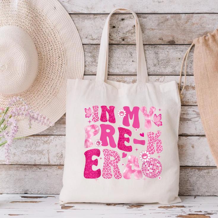 In My Pre-K Era Teachers Women Back To School Kids Girls Canvas Tote Bag, gift for family, gift for coworker