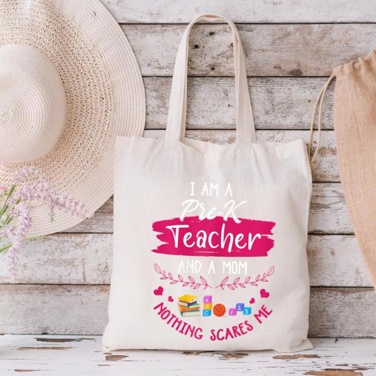 PreK Teacher Mom Shirt Preschool Teacher Mother For Women Canvas Tote Bag, gift for family, gift for coworker