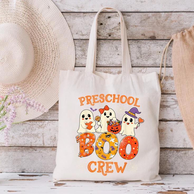 Preschool Boo Crew Halloween Costume For Teacher Kids Canvas Tote Bag, gift for family, gift for coworker Preschool Boo Crew Halloween Costume For Teacher Kids Canvas Tote Bag, gift for family, gift for coworker