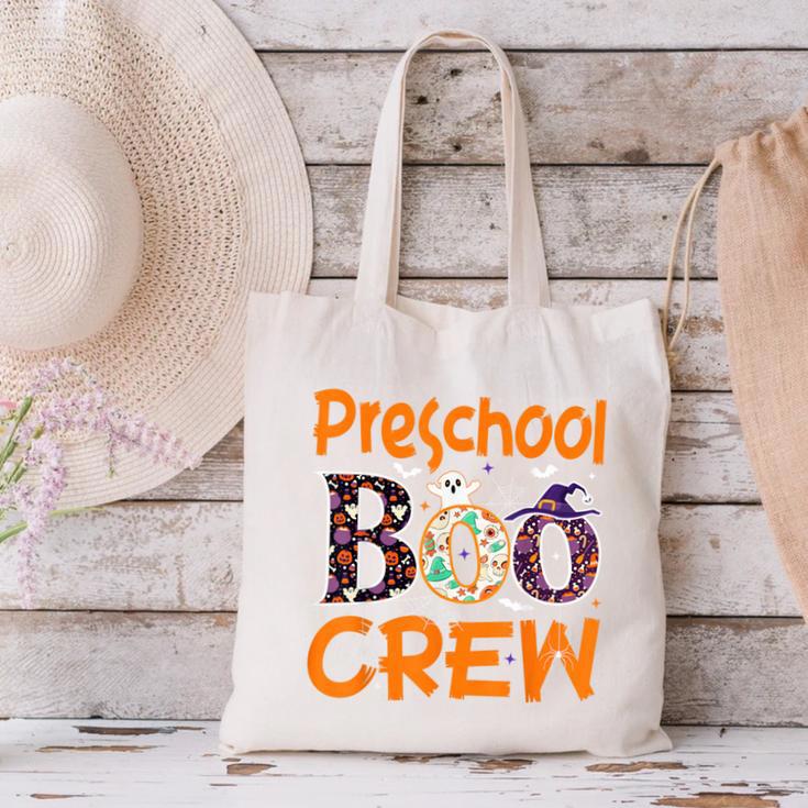 Preschool Boo Crew Preschool Halloween Teacher Canvas Tote Bag, gift for family, gift for coworker Preschool Boo Crew Preschool Halloween Teacher Canvas Tote Bag, gift for family, gift for coworker
