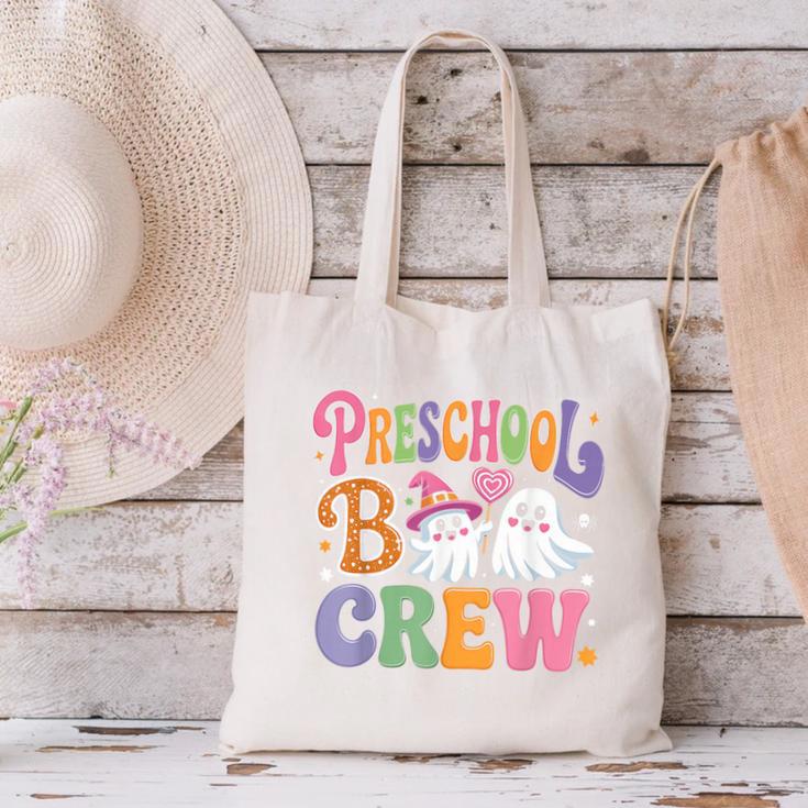 Preschool Boo Crew Preschool Teacher Student Halloween Canvas Tote Bag, gift for family, gift for coworker Preschool Boo Crew Preschool Teacher Student Halloween Canvas Tote Bag, gift for family, gift for coworker
