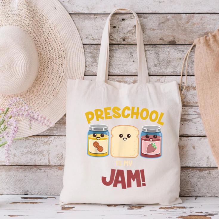 Preschool Is My Jam Teacher Shirt Canvas Tote Bag, gift for family, gift for coworker Preschool Is My Jam Teacher Shirt Canvas Tote Bag, gift for family, gift for coworker