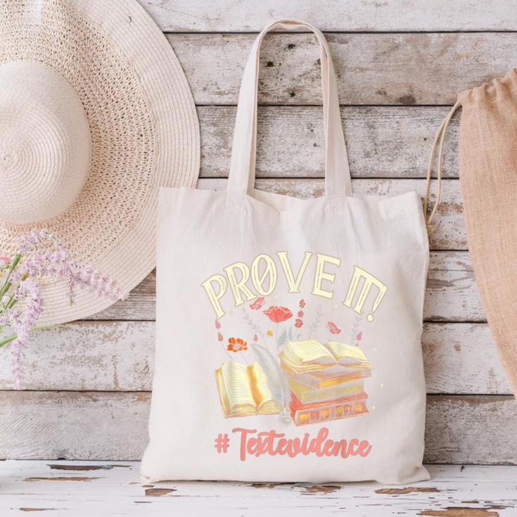 Prove It Reading Teacher Text Evidence Book Lover Student Canvas Tote Bag, gift for family, gift for coworker Prove It Reading Teacher Text Evidence Book Lover Student Canvas Tote Bag, gift for family, gift for coworker