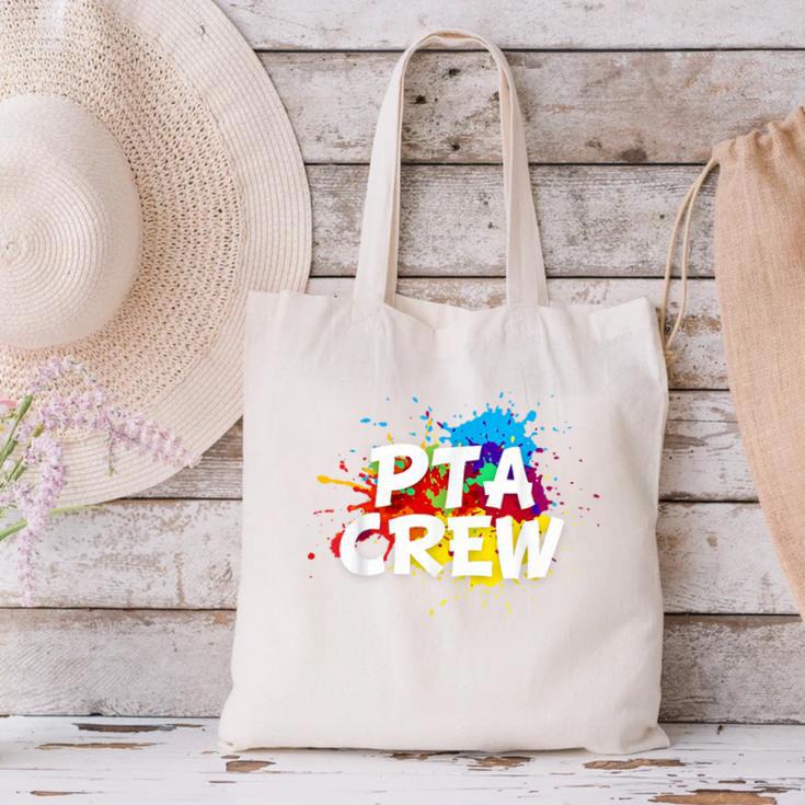 PTA Crew Back To School Volunteer Board Mom Parent Teacher Canvas Tote Bag, gift for family, gift for coworker