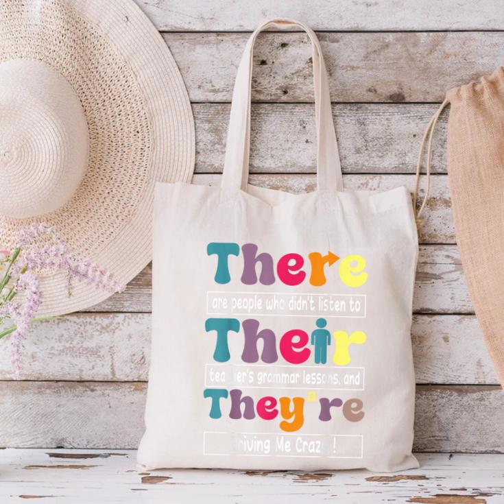 There Their They'Re English Teacher Grammar Memes Canvas Tote Bag, English Teacher Tote Bags, gift for family, gift for coworker There Their They'Re English Teacher Grammar Memes Canvas Tote Bag, English Teacher Tote Bags, gift for family, gift for coworker