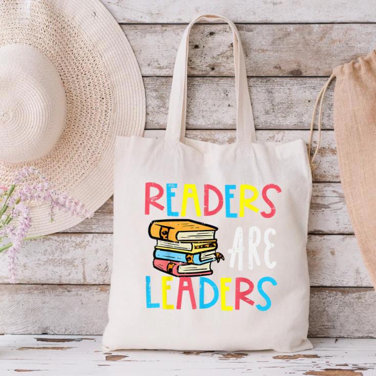 Readers Are Leaders Reading Book Lover Teacher Women Men Kid Canvas Tote Bag, gift for family, gift for coworker