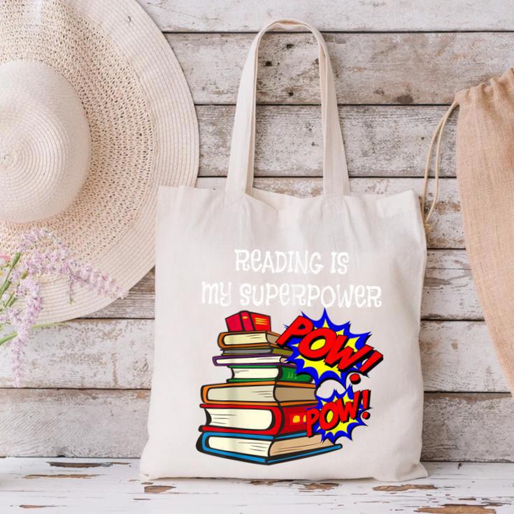 Reading Is My Super Power Superhero Best English Teacher Canvas Tote Bag, Super Teacher Tote Bags, English Teacher Tote Bags, gift for family, gift for coworker