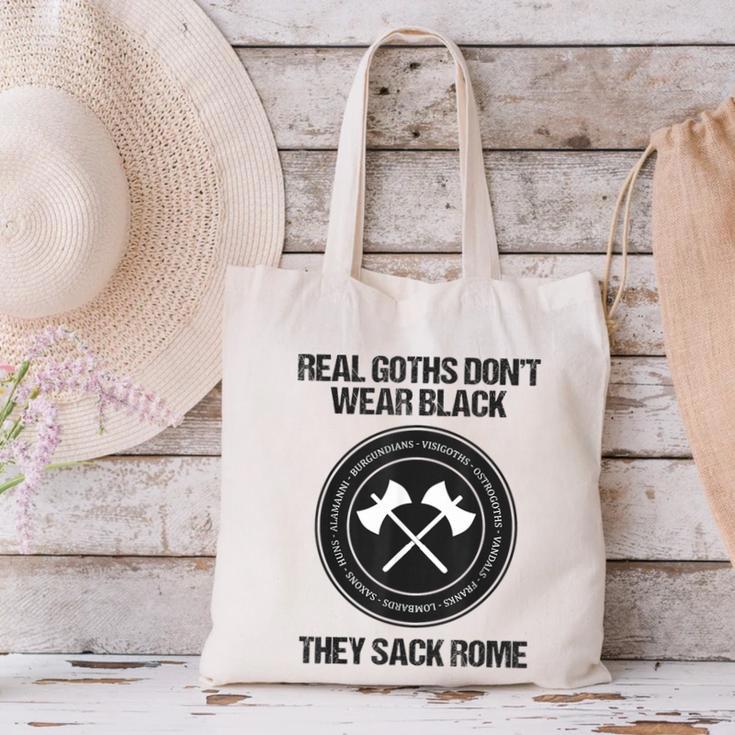 Real Goths Sack Rome History Teacher Canvas Tote Bag, History Teacher Tote Bags, gift for family, gift for coworker