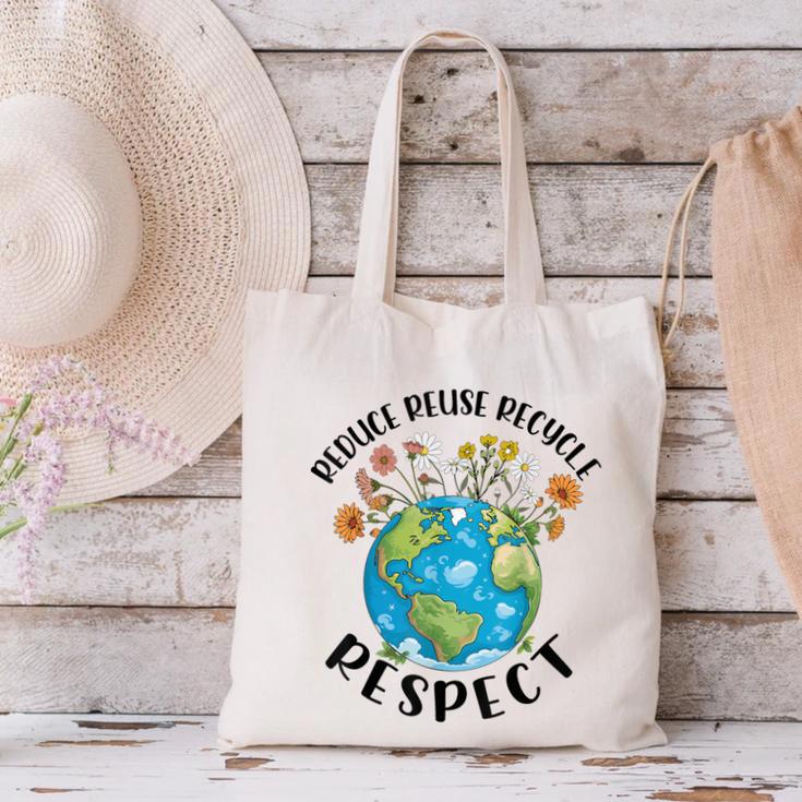 Reduce Reuse Recycle Respect Earth Day Teacher Girl Women Canvas Tote Bag, gift for family, gift for coworker Reduce Reuse Recycle Respect Earth Day Teacher Girl Women Canvas Tote Bag, gift for family, gift for coworker