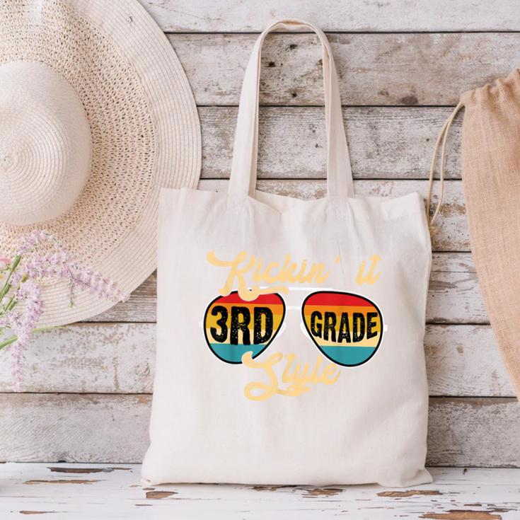 Retro Kickin It 3rd Grade Style Teacher Back To School Men Women Canvas Tote Bag, gift for family, gift for coworker Retro Kickin It 3rd Grade Style Teacher Back To School Men Women Canvas Tote Bag, gift for family, gift for coworker