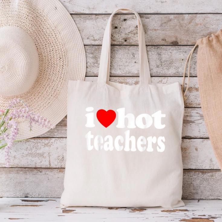 Retro I Love Hot Teachers Vintage I Heart Hot Teacher Men Women Girls Kids Canvas Tote Bag, gift for family, gift for coworker