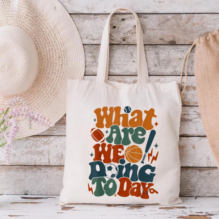 Retro PE Teacher What Are We Doing Today School Coach Women Canvas Tote Bag, Pe Teacher Tote Bags, gift for family, gift for coworker Retro PE Teacher What Are We Doing Today School Coach Women Canvas Tote Bag, Pe Teacher Tote Bags, gift for family, gift for coworker