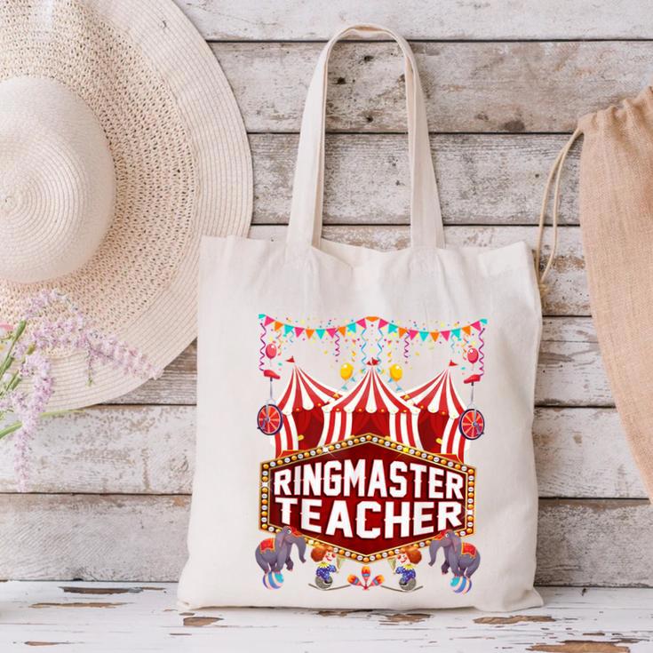 Ringmaster Teacher Costume – Carnival Birthday Style Canvas Tote Bag, gift for family, gift for coworker Ringmaster Teacher Costume – Carnival Birthday Style Canvas Tote Bag, gift for family, gift for coworker