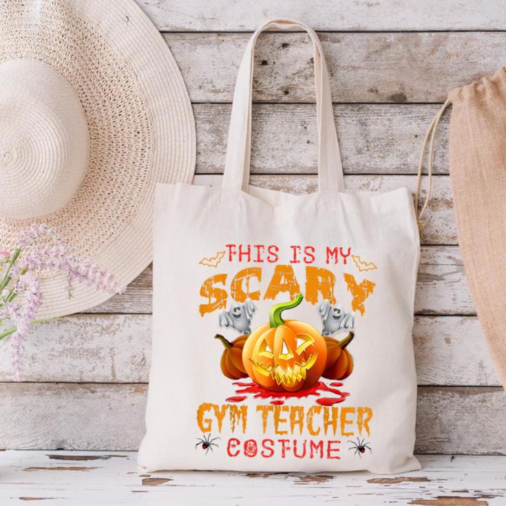 This Is My Scary Gym Teacher Costume Pumpkin Halloween Men Women Canvas Tote Bag, gift for family, gift for coworker