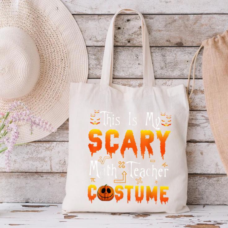 This Is My Scary Math Teacher Costume Halloween Canvas Tote Bag, gift for family, gift for coworker This Is My Scary Math Teacher Costume Halloween Canvas Tote Bag, gift for family, gift for coworker