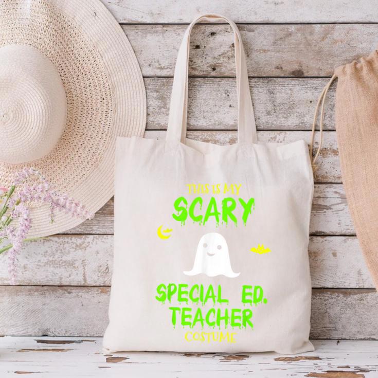 Scary Special Education Ed Teacher Costume Halloween Easy Canvas Tote Bag, gift for family, gift for coworker Scary Special Education Ed Teacher Costume Halloween Easy Canvas Tote Bag, gift for family, gift for coworker