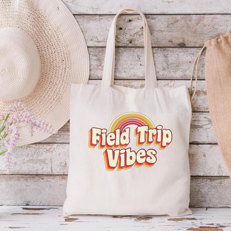 School Bus Trip Vibes Students Teachers Students Field Trip For Men Women Kids Canvas Tote Bag, gift for family, gift for coworker