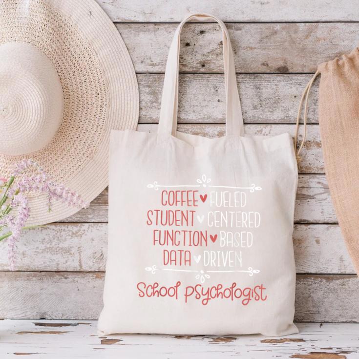 School Psychologist Coffee Student Teacher Psychology Men Women Canvas Tote Bag, gift for family, gift for coworker School Psychologist Coffee Student Teacher Psychology Men Women Canvas Tote Bag, gift for family, gift for coworker
