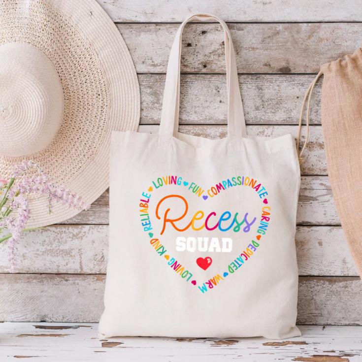School For Teachers Students Monitor Recess Crew Team Canvas Tote Bag, gift for family, gift for coworker School For Teachers Students Monitor Recess Crew Team Canvas Tote Bag, gift for family, gift for coworker