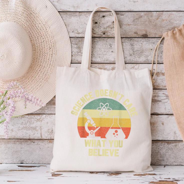 Science Doesn't Care What You Believe Science Teacher Men Women Kids Canvas Tote Bag, Science Teacher Tote Bags, gift for family, gift for coworker Science Doesn't Care What You Believe Science Teacher Men Women Kids Canvas Tote Bag, Science Teacher Tote Bags, gift for family, gift for coworker